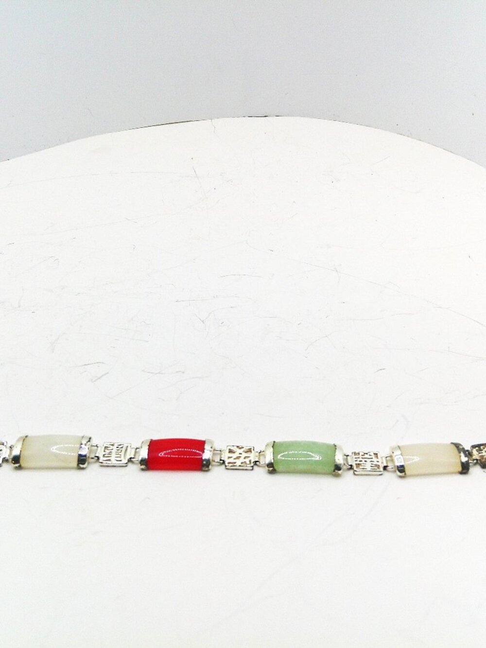 Multicolor Natural Stones Link Bracelet
